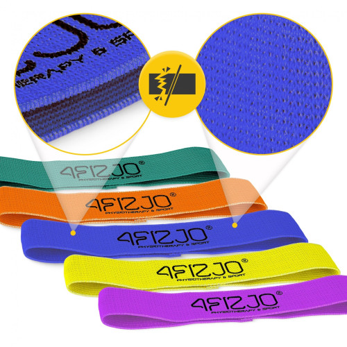 Резинка для фитнеса  4FIZJO Flex Band 5 шт 1-29 кг Mix - фото №3